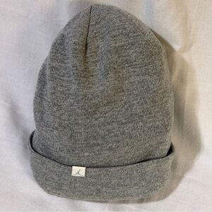 Jordan Gray Knit Jumpman Men’s Beanie, EUC!